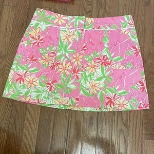 Lilly Pulitzer garden vista print skort